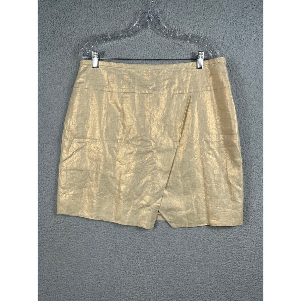 J. Crew Women's Size 14 Metallic Linen Skirt NWT